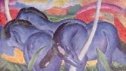 Franz Marc Die groben blauen Pferde Spain oil painting artist